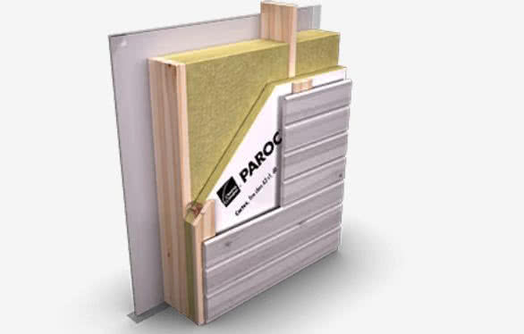 Fasada wentylowana szkieletowa - schemat wykonania z wykorzystaniem technologii PAROC Fasada wentylowana szkieletowa - schemat wykonania z wykorzystaniem technologii PAROC