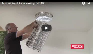 Montaż świetlika tunelowego VELUX