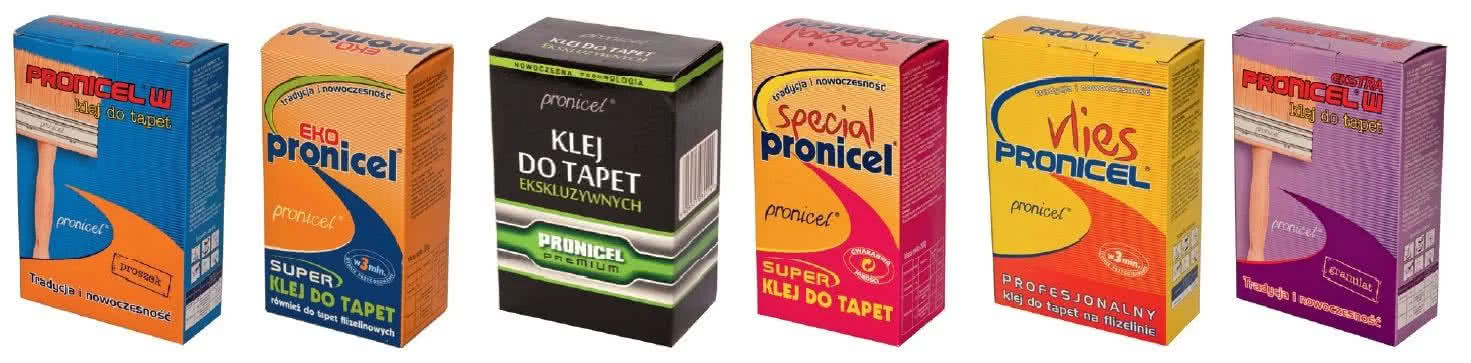 Kleje do tapet. fot. Grupa Pronicel Kleje do tapet. fot. Grupa Pronicel