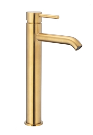 MOZA BRUSHED GOLD bateria umywalkowa nablatowa