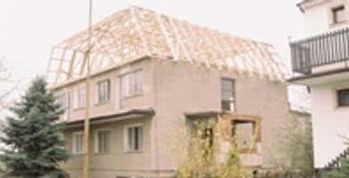 Wiązar mansardowy - nadbudowa na płaskim dachu