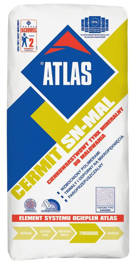 Tynk mineralny do malowania ATLAS CERMIT SN-MAL