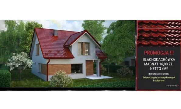 Promocja Budmax-Metal: Blachodachówka MAGNAT za 16,90 zł/m² dotyczy koloru D8017