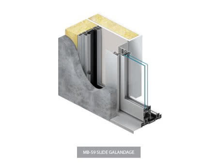System otwierania w drzwiach MB-59 Slide Galandage. System otwierania w drzwiach MB-59 Slide Galandage.