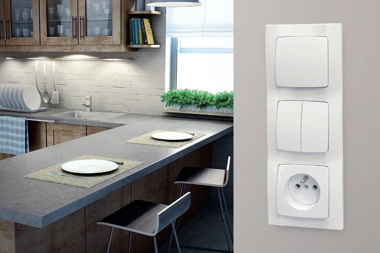 Montaż modułowy osprzętu elektrycznego Montaż modułowy osprzętu elektrycznego