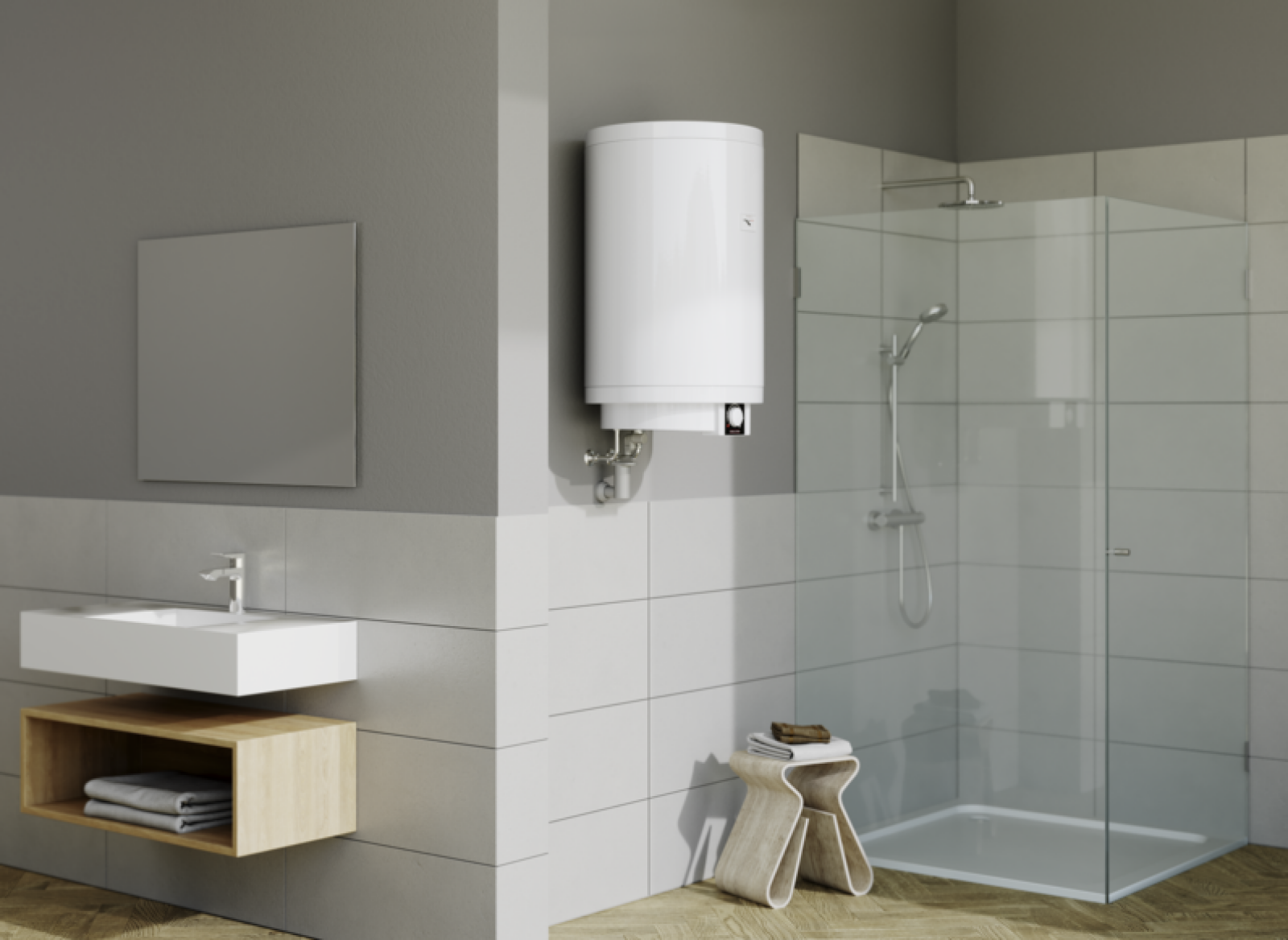 Wiszący ogrzewacz pojemnościowy PSH 80 Trend. fot. STIEBEL ELTRON Wiszący ogrzewacz pojemnościowy PSH 80 Trend. fot. STIEBEL ELTRON