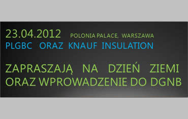 DZIEŃ ZIEMI oraz Wprowadzenie do DGNB
