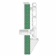 Dwuścienny, izolowany komin zewnętrzny DWWk