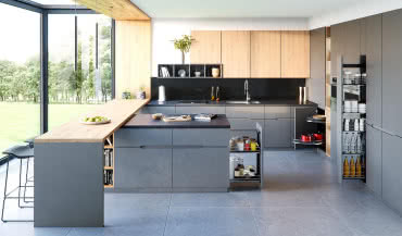 Najnowsze trendy - kuchnia w czarnych barwach 