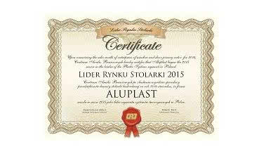 aluplast Liderem Rynku Stolarki 2015